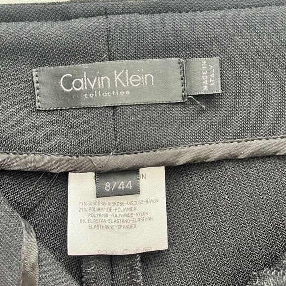 Calvin Klein Straight Leg Size 8/44 Black Pant - Picture 5 of 5